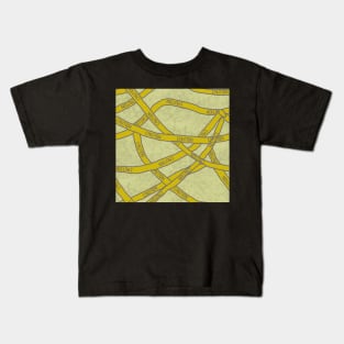 Caution Tape Tangles Kids T-Shirt